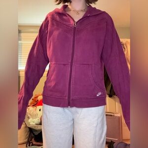 Vintage Nike magenta Zip-Up Hoodie girls XL fits small and medium